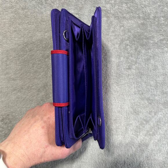 Lot of 3 Red Hat Society Purse Wallet Bag  in Red & Purple W/Red Hat Emblem - Picture 6 of 12